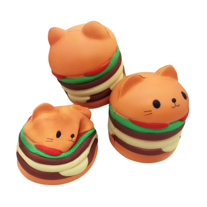 Cat Hamburger Stress Ball